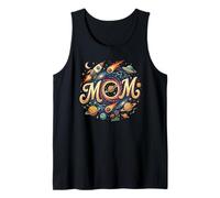 Mom Outer Space Galaxy Birthday Girl 1st Trip Around The Sun Tank Top