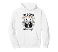 Mom Panda Doing My Best Most Days Cute Baby Cub Bear Pullover Hoodie