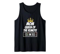 Mom Queen of The Remote - Present for Mom - Funny Slogan Tank Top