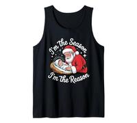 Mom Religious Christmas Shirt I'm The Season I'm The Reason Tank Top