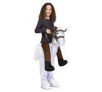 Mom Ride-on Horse Kids Costume Brown 10-12 Years