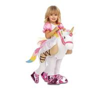 Mom Ride-on Unicorn Princess Girl Costume Pink 12-24 Months