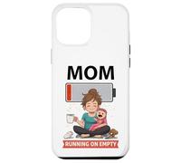Mom Running On Empty Funny Mom Life Coffee Battery Case for iPhone 12 Pro Max