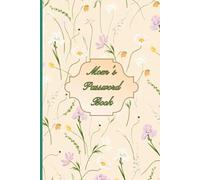 Mom’s Password Book - Internet Address & Login Organizer with Alphabetical Tabs, Large Print Floral Design