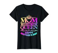 Mom Shirt Mom You are the Queen Mother's Day from Daughters Value Graphic T-Shirt, Women, Black, M