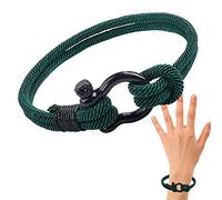 Mom Son Bracelet - Adjustable to My Son Nautical Bracelet from Mom,Mother and Son Stainless Steel Horseshoe Buckle Braided for First Day of School Back to School Tumotsit