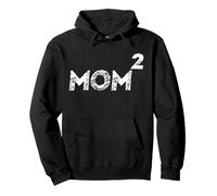Mom Squared Mom 2 Second Baby Pregnancy Announcement Pullover Hoodie
