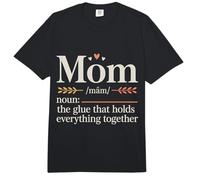 Mom The Glue that Holds Everything Together - Comfort Colors Adult Heavyweight T-Shirt