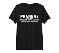 Mom to Be Prangry Pregnancy Humor Definition Quote Premium T-Shirt