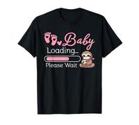 Mom to Be Sloth Baby Loading Pregnancy Humor T-Shirt