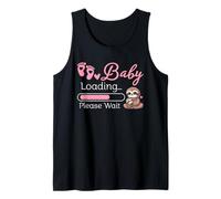 Mom to Be Sloth Baby Loading Pregnancy Humor Tank Top