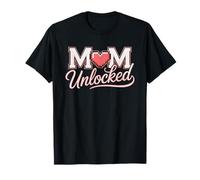 Mom Unlocked 2026 First Time Mama Level Up New T-Shirt
