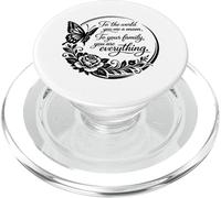 Mom You Are Everything Family Love Butterfly Rose PopSockets PopGrip for MagSafe