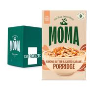 MOMA - Almond Butter & Salted Caramel Porridge Sachets - 30 x 40g - Made with British Jumbo Oats ? High in Fibre ? Plant-Based ? Vegan