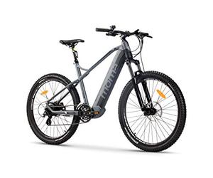 Moma Bikes, EMTB 27.5 Inch, Aluminum, Full SHIMANO 24 Speeds, Front Suspension and Hydraulic Disc Brakes and Integrated Bat. Ion Lithium 48V 13Ah (Different