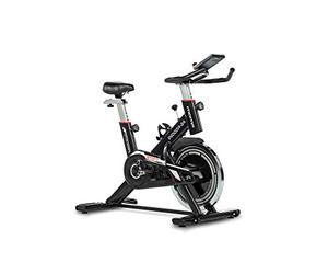 Moma Bikes Indoor cycle Exercise with flywheel 24kg, Monitor LCD, 4 pulse sensors and ergonomic saddle.