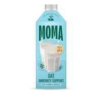 MOMA Immunity Oat Drink • 750ml • No Added Sugar • Vegan & Gluten Free | Oat drink enriched with 5+ essential vitamins & minerals; vitamin B2, B12, D, iodine, zinc, iron & calcium. Made in the UK.