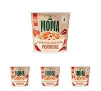 MOMA Instant Porridge Pots ALMOND BUTTER & SALTED CARAMEL - 55g Pot - Breakfast Jumbo Oat - Dairy Free, Gluten Free, Vegan, High in Fibre, Source of Protein, Rich in Vitamin B6 - Made in UK