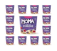 MOMA Instant Porridge Pots CRANBERRY & RAISIN Breakfast Jumbo Oat with Real Fruit, Gluten Free, Vegan, Source of Fibre & Protein & Rich in Vitamin B6 | Pack of 12 x 70g | Made in UK