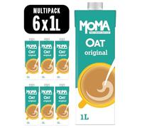MOMA Original Oat Drink - 6 x 1L - 100% Plant Based Vegan - Made with the whole of the oat for added fibre & a delicious flavour - No Added Sugar