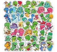 MOMAHUA 100Pack Dinosaur Stickers for You,Self Adhesive Waterproof Vinyl Stickers,Easy Peel&No Residue,for Laptops,Water Bottles,You Cones,Suitcases&Notebooks