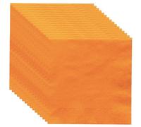 MOMAHUA 20P Party Napkins,Orange Napkins for Birthday,6.5inch Birthday Serviettes Solid Color Tableware Table Decors for Wedding,Picnic,Orange Themed Party Supplies