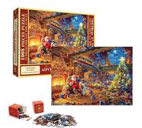MOMAHUA Jigsaw Advent Calendar 2025, Advent Calendar Puzzle 2025 Christmas Puzzle 1008 Pieces, Christmas Cottage Jigsaw Countdown Calendar, 24 Days Puzzles Gifts for Adults and Kids, Home Decoration