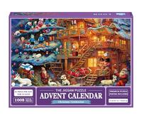 MOMAHUA Jigsaw Advent Calendar 2025, Jigsaw Puzzles for Adults with 24 Boxes 1008 Pcs for Women Men Kids Puzzles for Girlfriend Birthday Presents for Mum Dad Christmas Gifts for Teenage Girls Boys