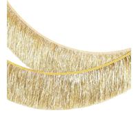 MOMAHUA Red Fringe Garland,20CM Wide Sparkly Tinsel Fringing,2M Length Wall Hanging Metallic Foil Fringe Garland Banner,Shiny Streamers Party Backdrop for Wedding Birthday Car Parade Floats