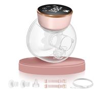 MOMAINI Wearable Breast Pump, Hands-Free Ultra Quiet Electric Breast Pump with 3 Modes & 9 Suction Levels, Leak-Proof Design, 19/21/24MM Flanges, Portable for Nursing Moms