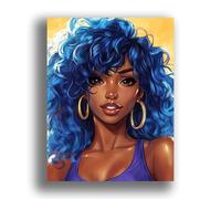 MOMAKA African Women Paint by Numbers Kits for Adults, Painting by Number Canvas Kits DIY Acrylic Paint Brushes, Oil Painting Perfect for Home Wall Decor 40x50 cm Bq798