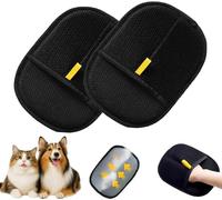 MOMAKA Pet Hair Removal Glove for Cats & Dogs, Efficient Grooming Gloves for Pet Hair, Cat Grooming Gloves for Hair Removal, Reusable Cat & Dog Hair Remover for Couch, Furniture, Carpet, Curtain(2Pcs)