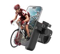 Moman Bike Phone Holder, PMS1 Universal Motorcycle Phone Mount【Unobstructed Lens】 360° Rotatable Quick Release Compatible with iPhone Samsung 4.5”-7.0” Phone, Motorcycle-Phone-Holder-Motorbike-Mount