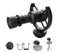 Moman M1S External Shotgun Microphone, Cardioid Shotgun Microphone for DSLR Video Cameras, Mobile Phones, Camera Video DSLR External