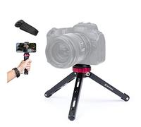 Moman Mini TR01 Tripod Table Tripod CNC Aluminium 1/4 3/8 Screw Mount Maximum Load 80 kg Load for DSLR Camera Smartphone Gimbal Pink