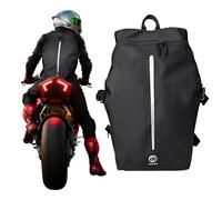 Moman Motorcycle Helmet Bag, B2R Reflective Motorbike Helmet Backpack Waterproof Helmet Storage Large Capacity Laptop Rucksack Hiking Backpack for Travel Riding Motorcycle Bicycle Basketball