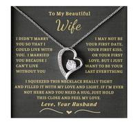 Momavo Jewelry To My Wife, Forever Love, Soul Mate Gift Necklace, Gift for Wife, Birthday Gift for Women, Wife Necklace, Cubic Zirconia, Cubic Zirconia