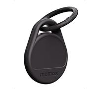 MOMAX Air Tracker Tag Compatible with Android & Apple Find My, Tracker for Keys, Wallets, Luggage, Lost Item Locator, 80dB Sound Alert (Black)