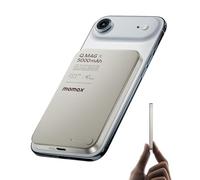 MOMAX Magnetic Power Bank 5000mAh, Ultra-Slim MagSafe Battery Pack for iPhone 17/16/15/14/13 Series, 7.5W Wireless & 20W PD Fast Portable Charger, Aluminium Alloy Power Bank Magsafe with USB C Cable