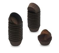 Mombake Mini Cupcake Cases Premium Greaseproof Muffin Baking Cups(Coffee, 500-Count)