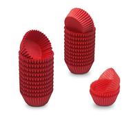 Mombake Mini Cupcake Cases Premium Greaseproof Muffin Baking Cups(Red, 500-Count)