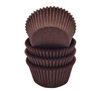Mombake Premium Coffee Greaseproof Cupcake Cases Muffin Paper Baking Cups Standard Size, 100-Count