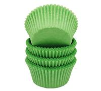 Mombake Premium Green Greaseproof Cupcake Cases Muffin Paper Baking Cups Standard Size, 100-Count