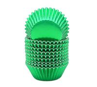 Mombake Standard Green Foil Cupcake Cases Muffin Baking Cups for Party and More, 200-Count