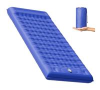 MOMBOKOTR Camping Bed Sleeping Roll Mat Camping Mattress Pad Single Air Bed Blow up Camping Accessories Equipment Essentials Inflatable Camp Beds for Adults Self Inflating Tent Backpacking Hiking Car