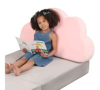 MOMCAYWEX Cloud Kids Upholstered Headboard, Back Pillow for Sitting Up in Bed, Back Support for Leaning Wall, Pink