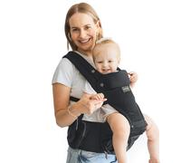 Momcozy 2-in-1 AIR Carrier & Hip Seat (Cotton-Like Fabric) HC002-Black-