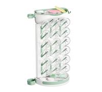 momcozy Baby Bottle Drying Rack for 18 Bottles, Space Saving Countertop Vertical Rack for Baby Accessories & Pump Parts, Detachable Travel Drying Rack with Brush Holder