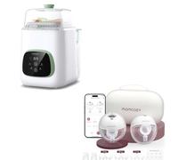 Momcozy Baby Bottle Washer + Momcozy M5 Smart APP Controlled Wearable Breast Pump