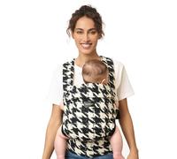 Momcozy Baby Carrier - Ergonomic, Cozy and Lightweight Carrier for 3-24 Months, Effortless to Put On, Ideal for Hands-Free Parenting, Enhanced Lumbar Support, Houndstooth